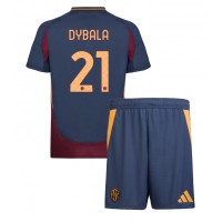 Fotbalové Dres AS Roma Paulo Dybala #21 Dětské Alternativní 2024-25 Krátký Rukáv (+ trenýrky)